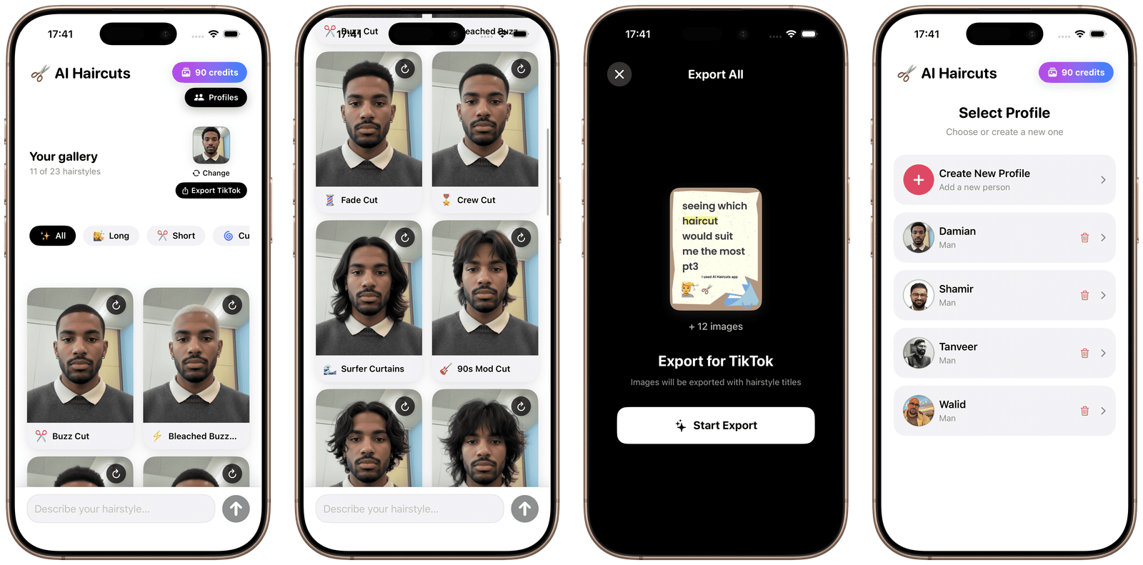 AI Haircuts screenshot