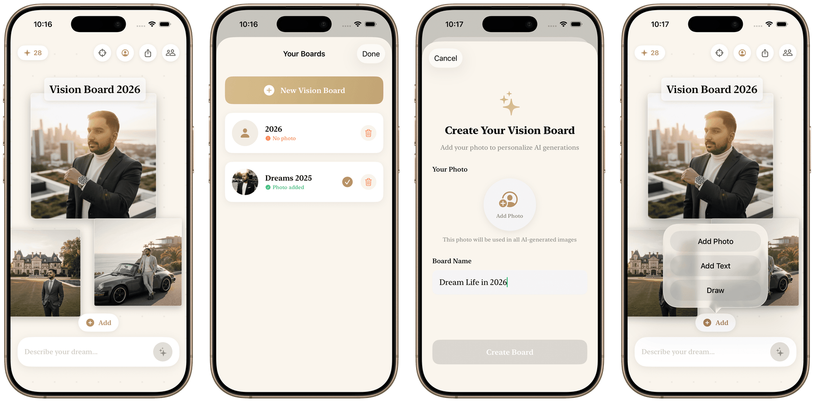AI Vision Board screenshot