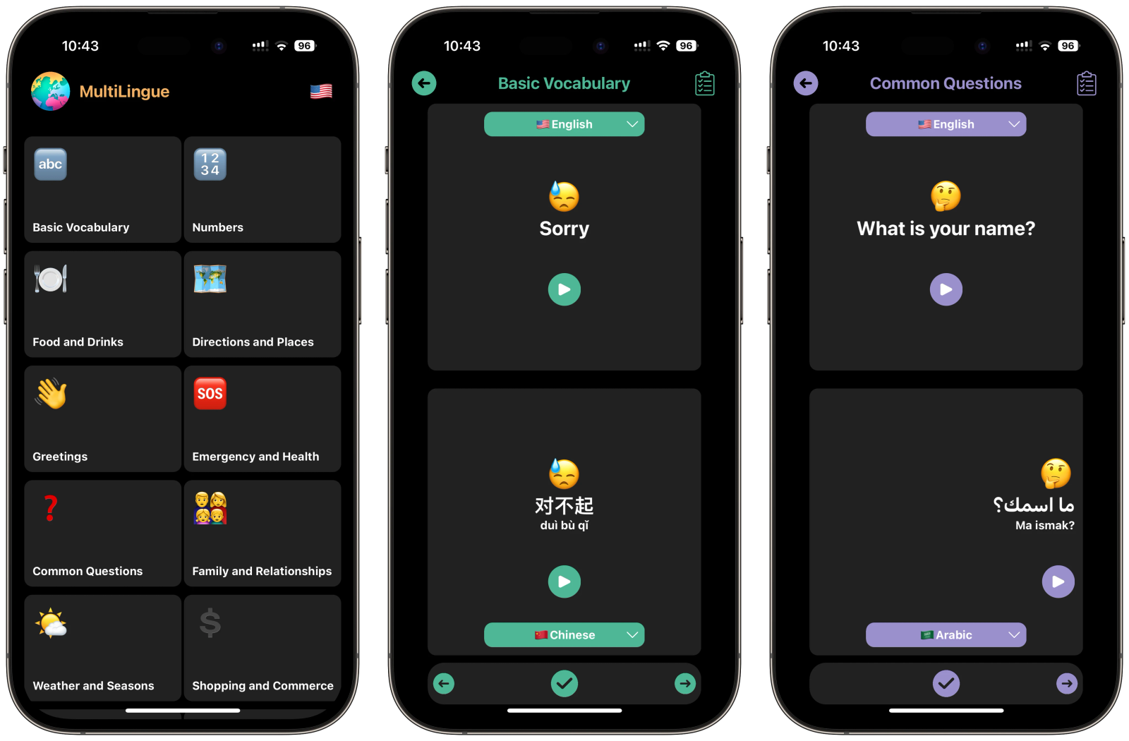 Multilingue screenshot