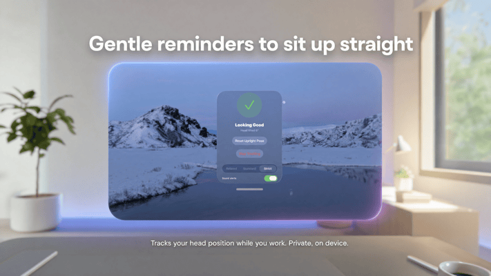 Posture Check Vision screenshot