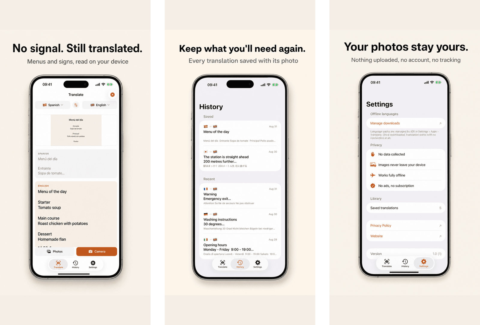 Translate Photo screenshot